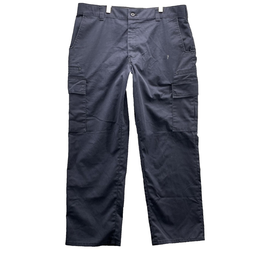 VF Imagewear Cargo Pants Men's 39x30* Navy Ripstop Uniform Tactical Workwear USA